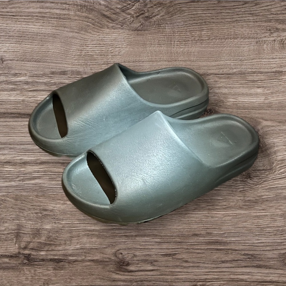 Grey Slide Sandals
